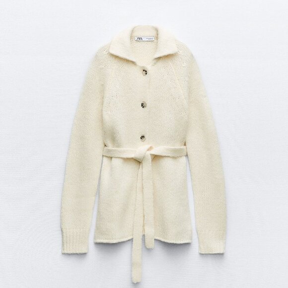 ZARA WOOL BLEND KNIT CARDIGAN - Picture 2 of 6